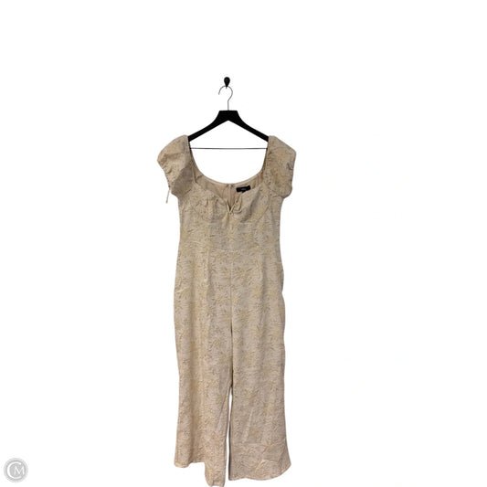 Jumpsuit By Lulus In Gold & White, Size: Xl