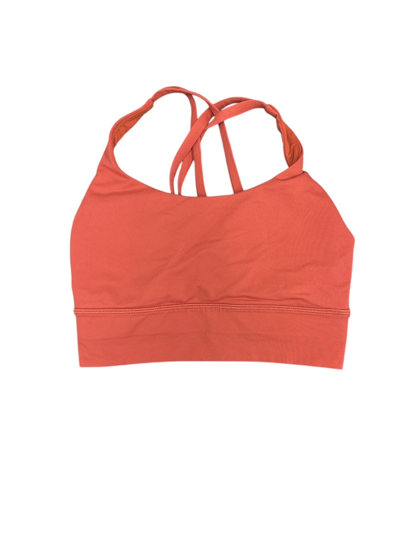 Athletic Bra By Lululemon In Orange, Size: 4