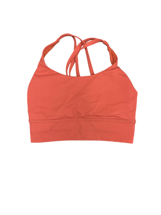 Athletic Bra By Lululemon In Orange, Size: 4