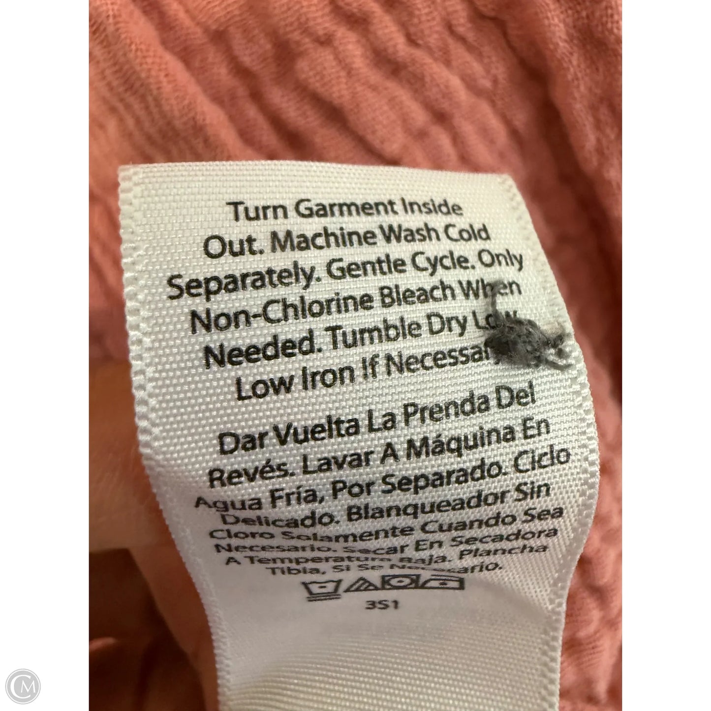 Top Long Sleeve By Time And Tru In Pink, Size: M