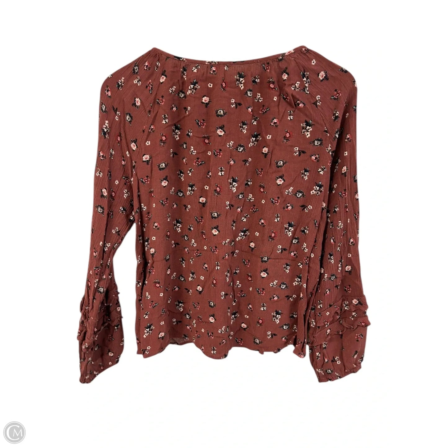 Top Long Sleeve By Hem & Thread In Pink, Size: M