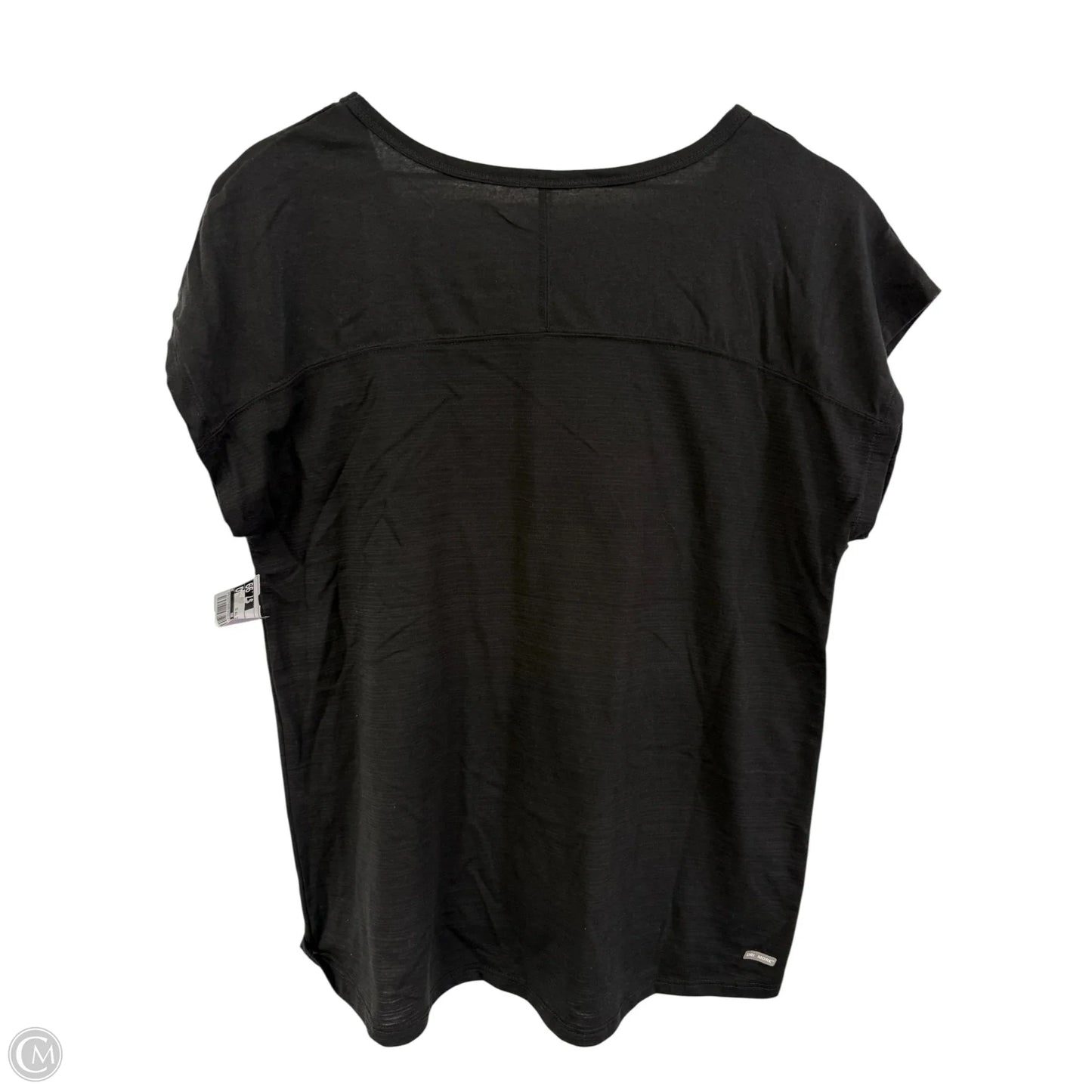 Athletic Top Short Sleeve By Danskin Now In Black, Size: L