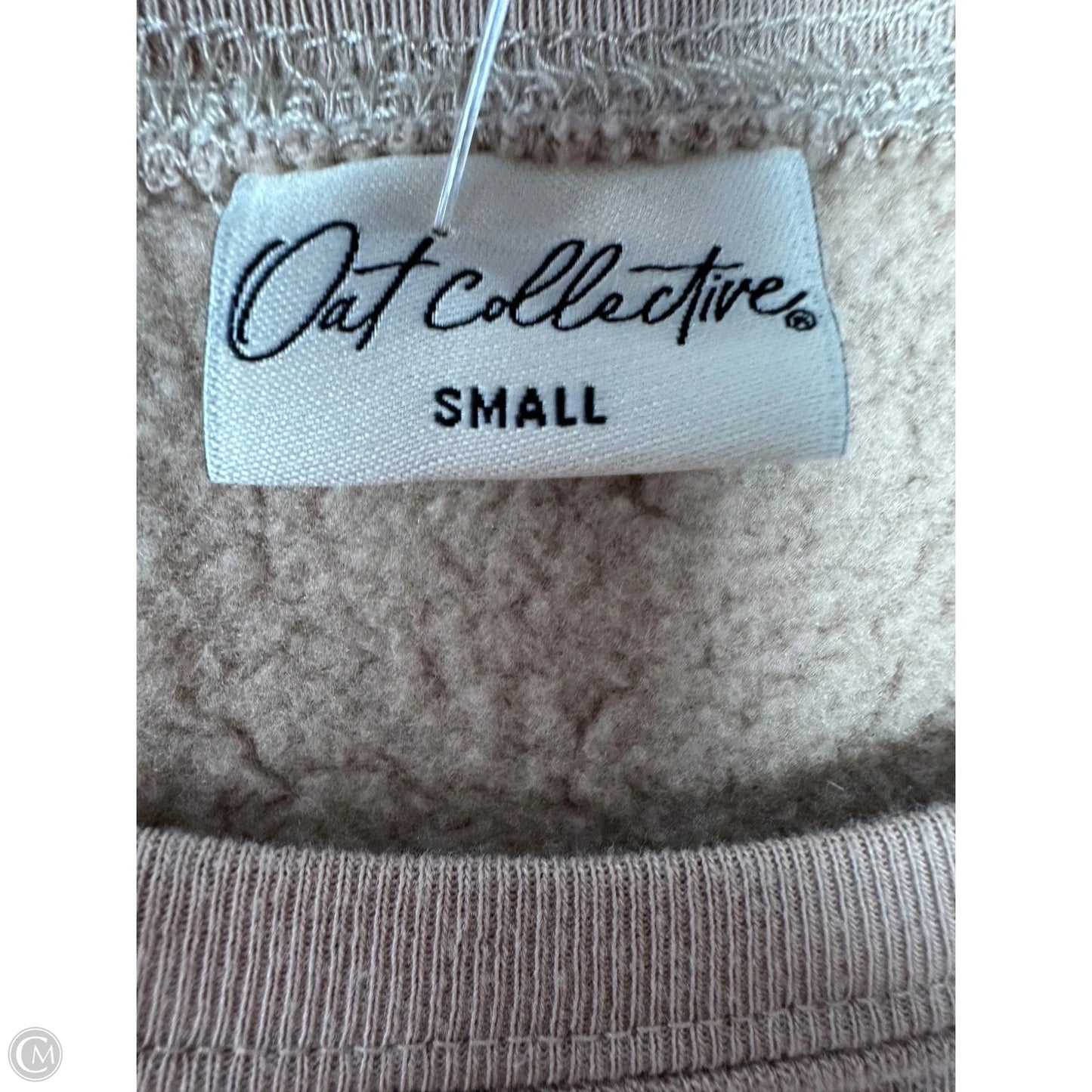 Sweatshirt Crewneck By Clothes Mentor In Tan, Size: S