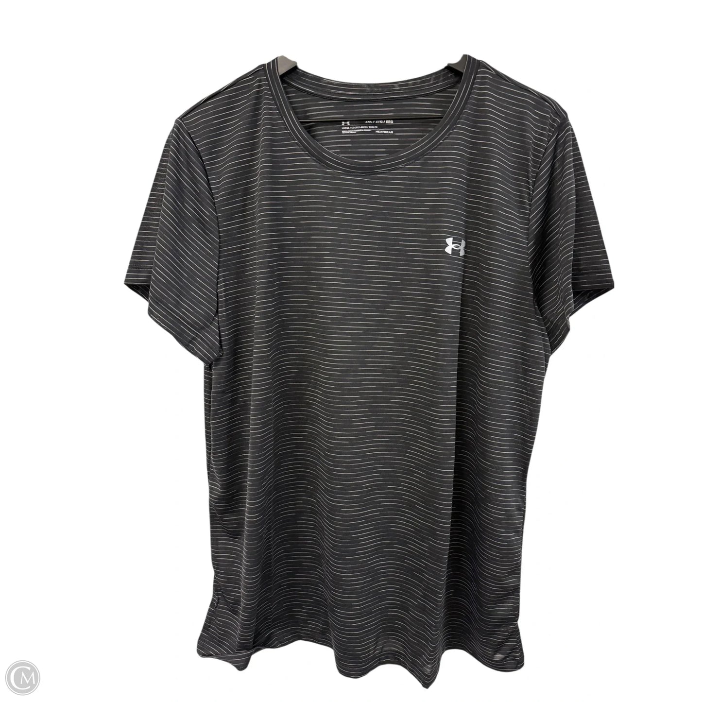 Athletic Top Short Sleeve By Under Armour In Black, Size: 2x