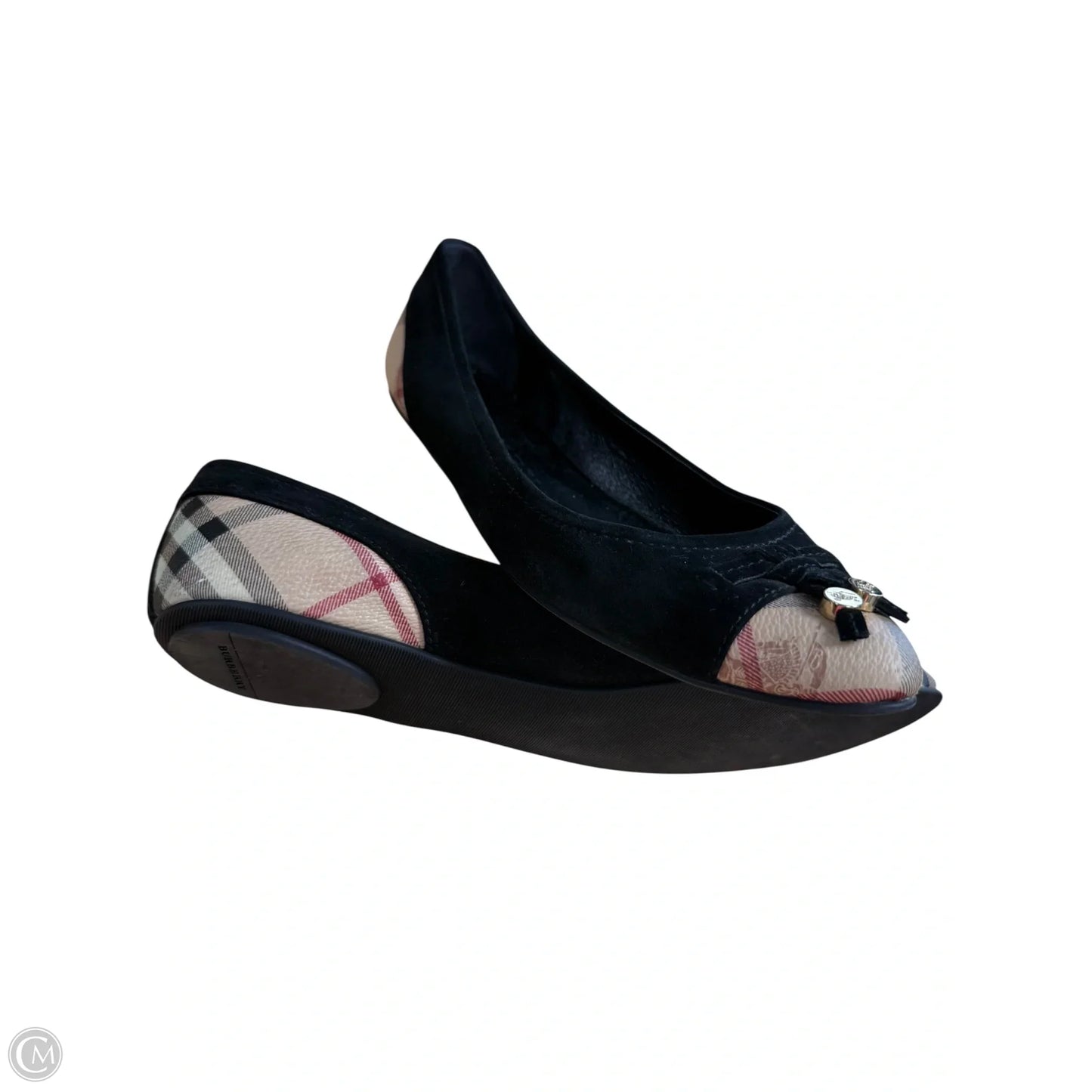 Shoes Luxury Designer By Burberry In Black, Size: 10