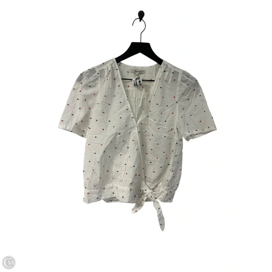 Top Short Sleeve By Madewell In White, Size: M