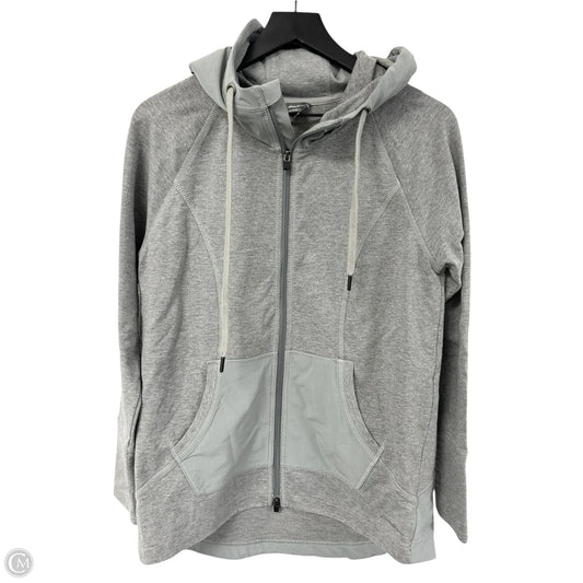 Athletic Jacket By Eddie Bauer In Grey, Size: L