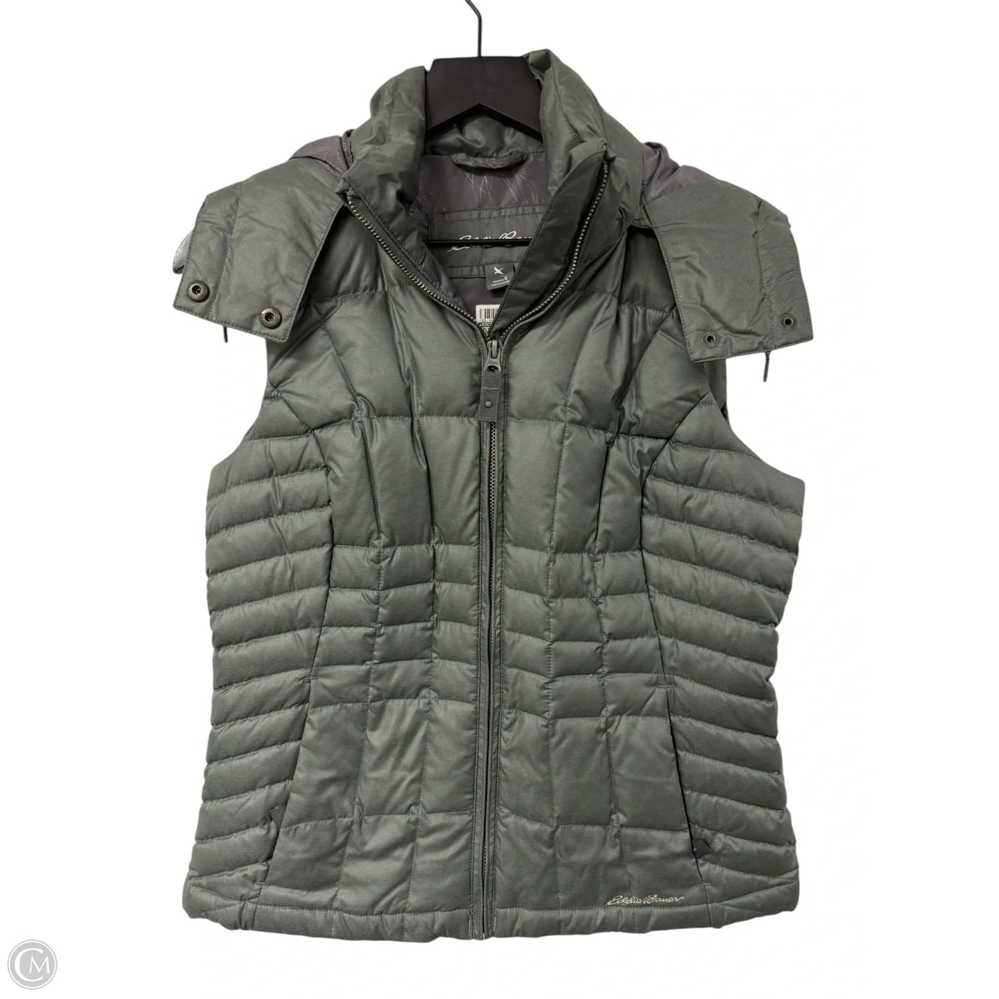Vest Puffer & Quilted By Eddie Bauer In Grey, Size: S