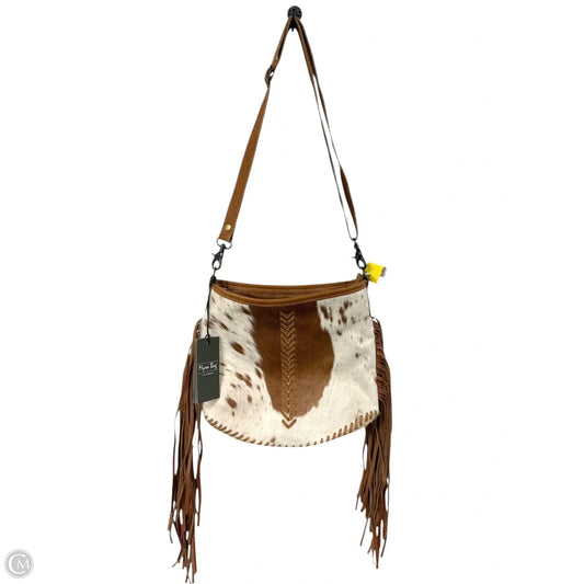 Handbag Leather By Myra, Size: Small