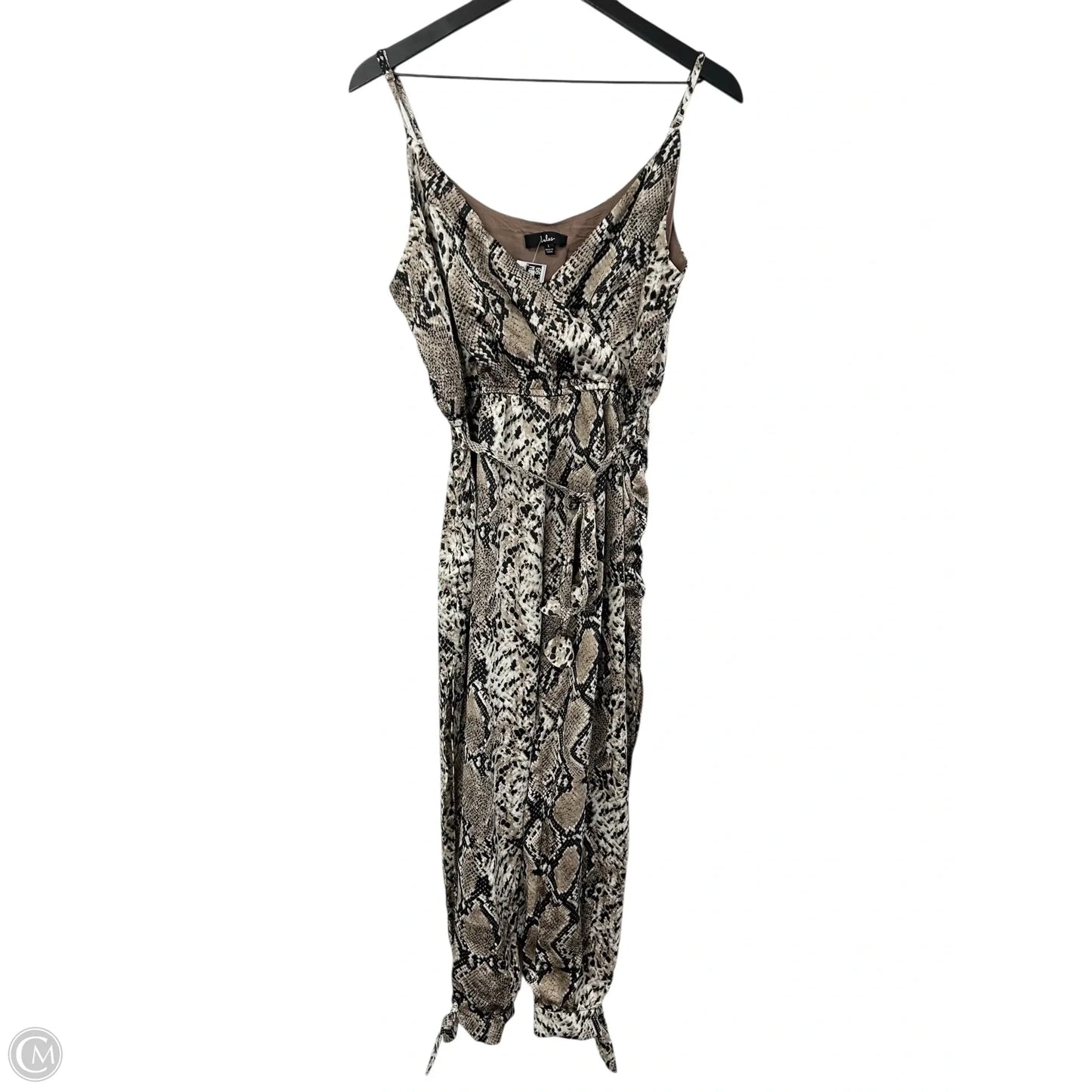 Jumpsuit By Lulus In Animal Print, Size: L