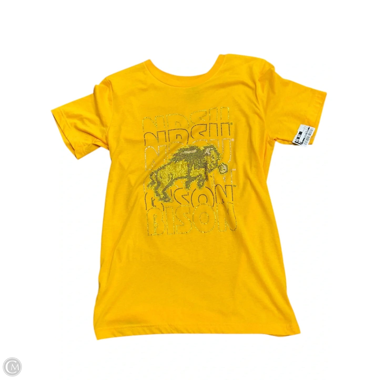 Top Short Sleeve Basic By Clothes Mentor In Yellow, Size: S
