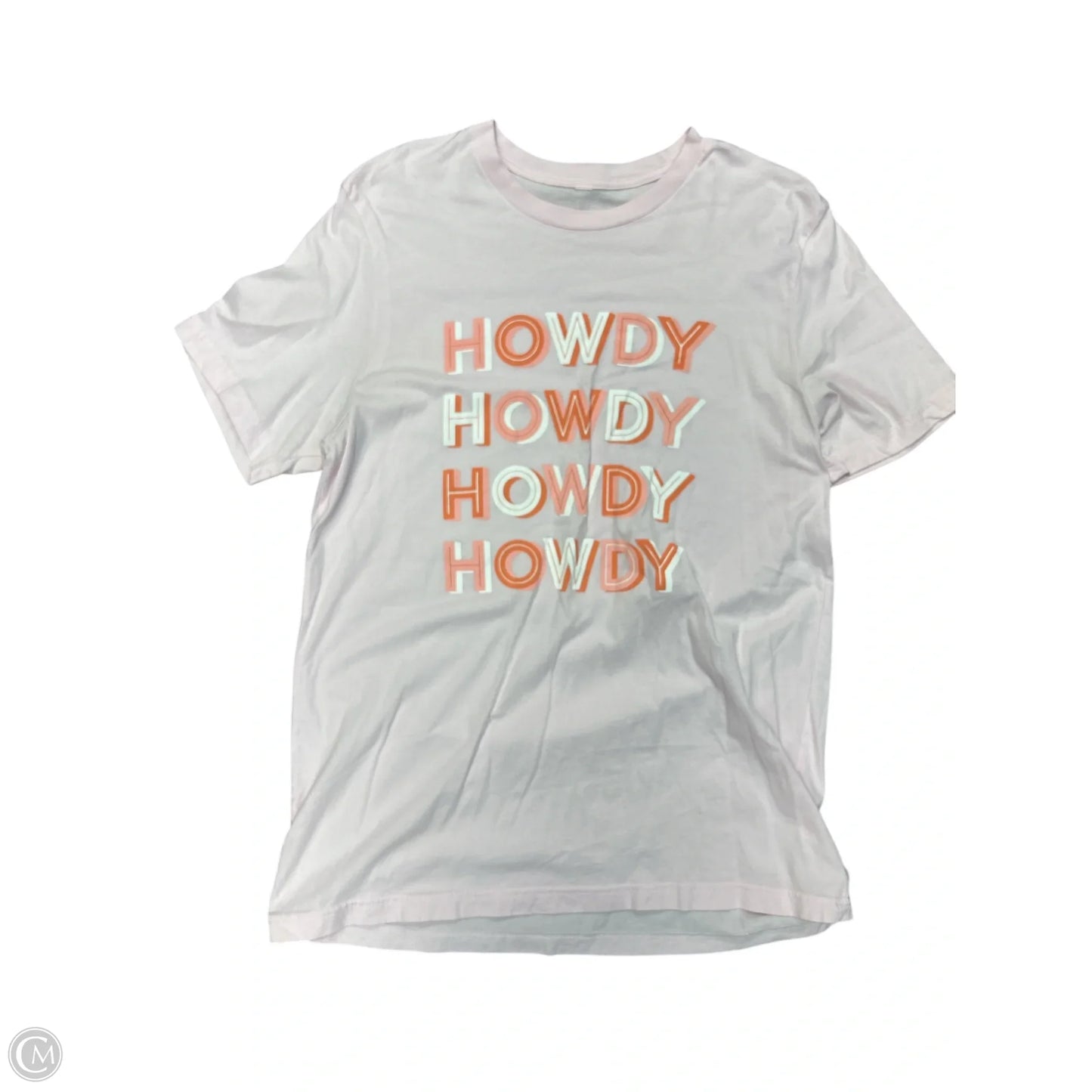 Top Short Sleeve Basic By Cme In Pink, Size: M