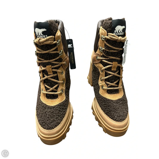 Boots Ankle Heels By Sorel In Brown, Size: 7