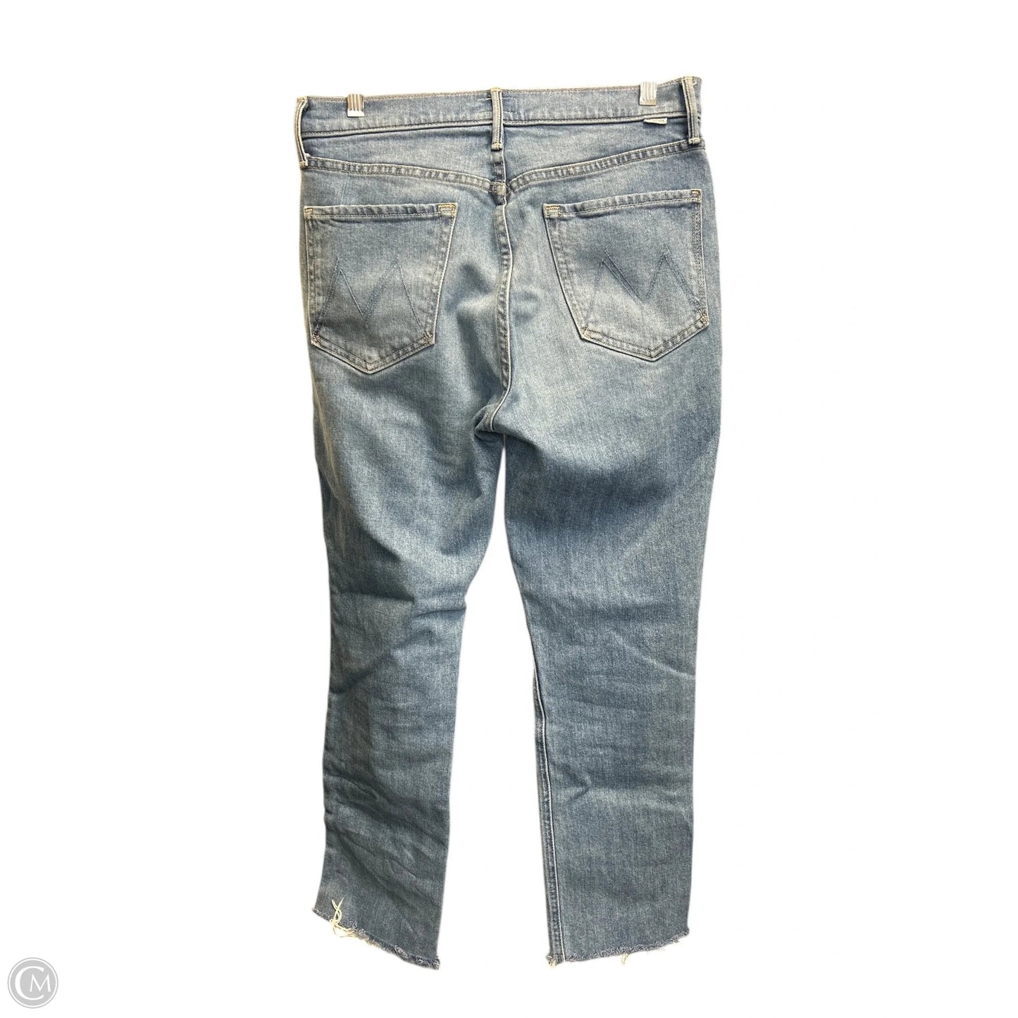 Jeans Straight By Mother In Blue Denim, Size: 10