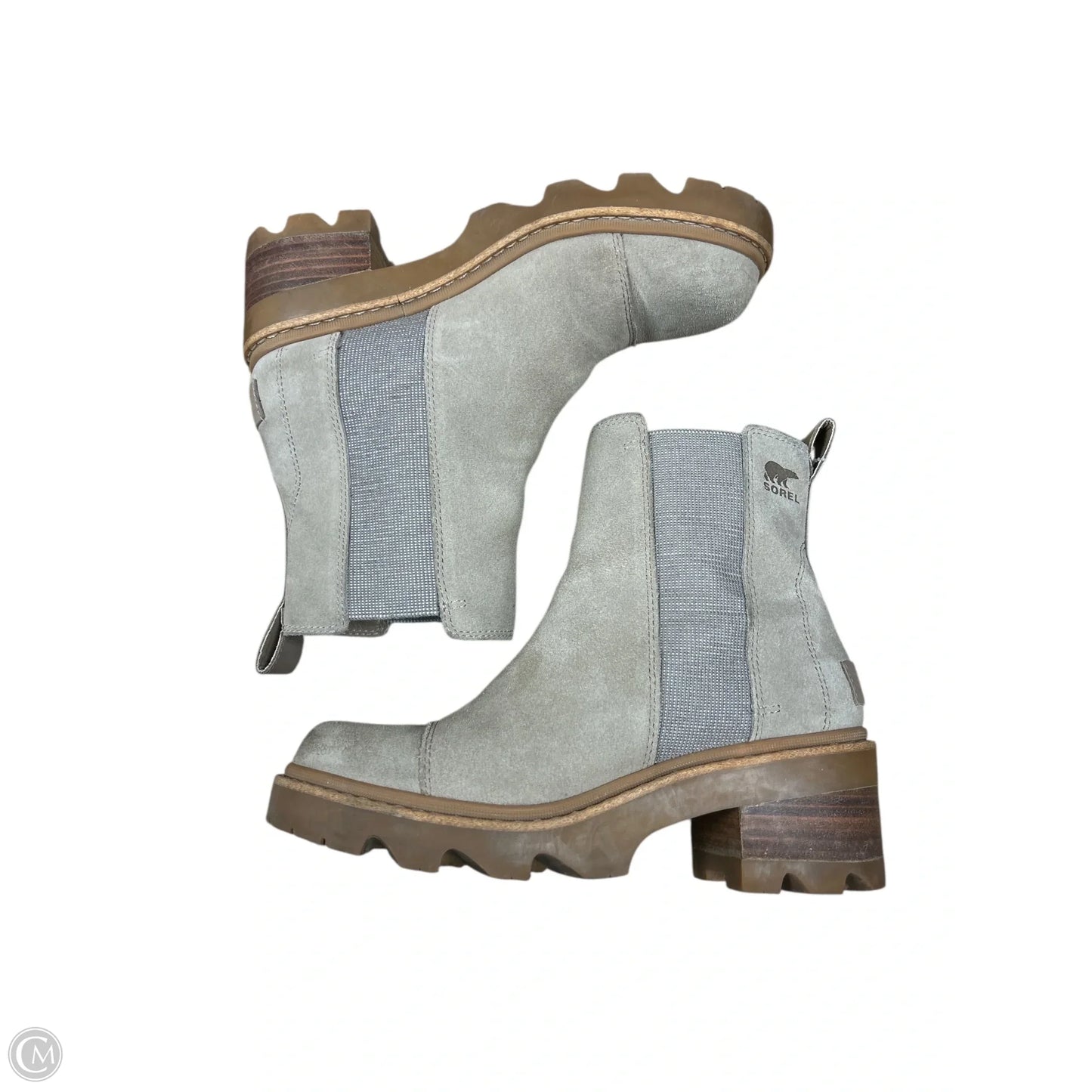 Boots Ankle Heels By Sorel In Tan, Size: 8