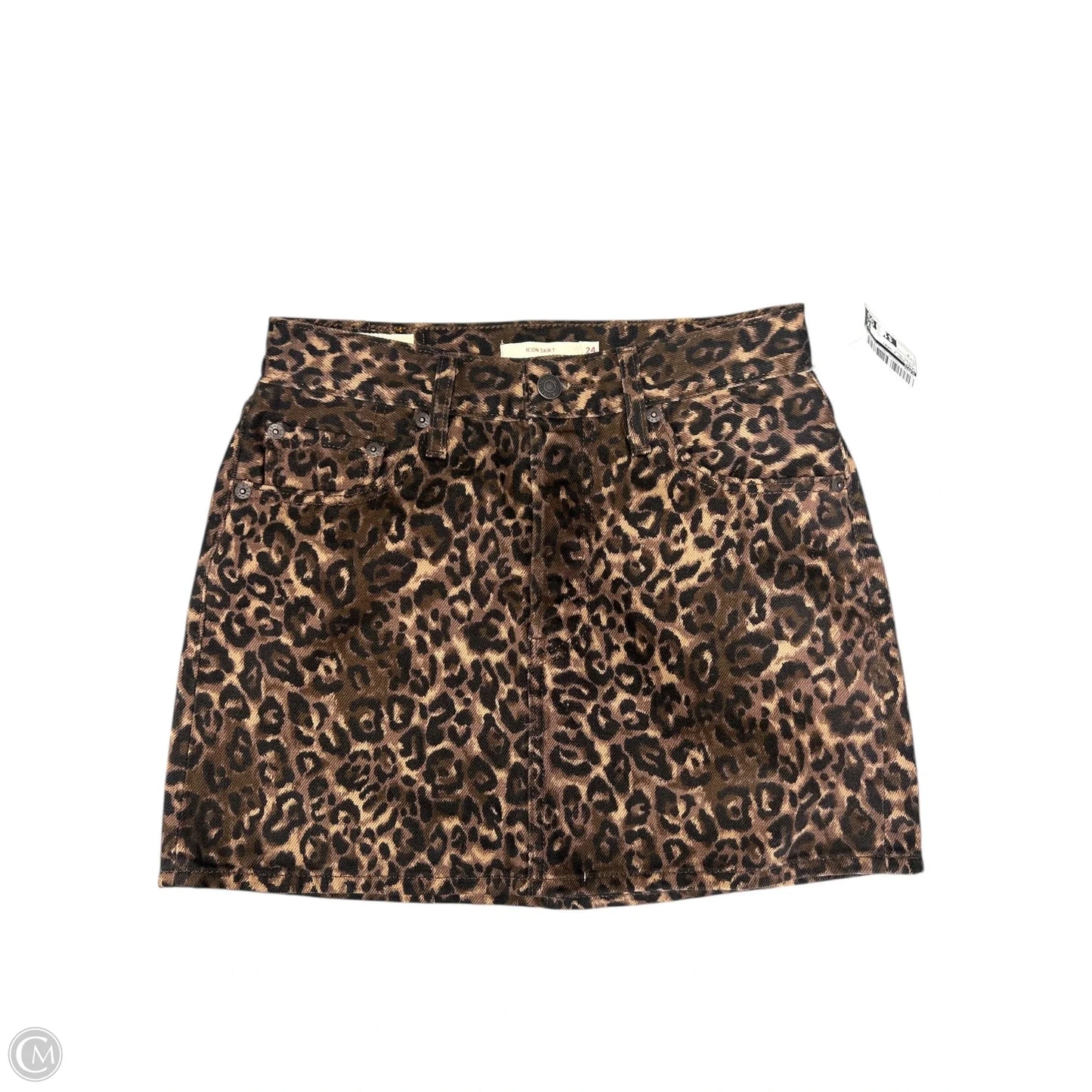 Skirt Mini & Short By Levis In Leopard Print, Size: 0