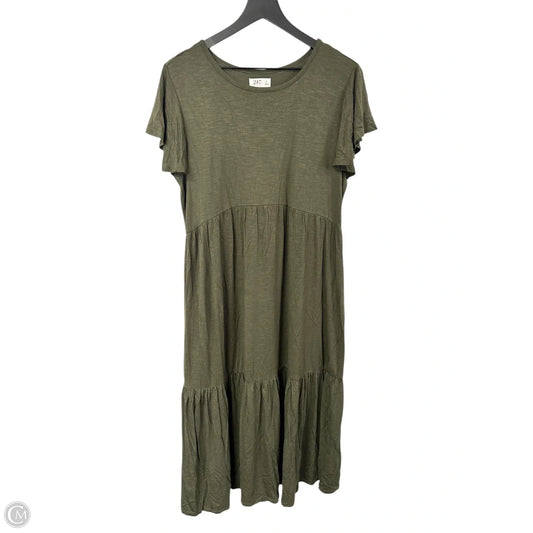 Dress Casual Midi By Maurices In Green, Size: Xl