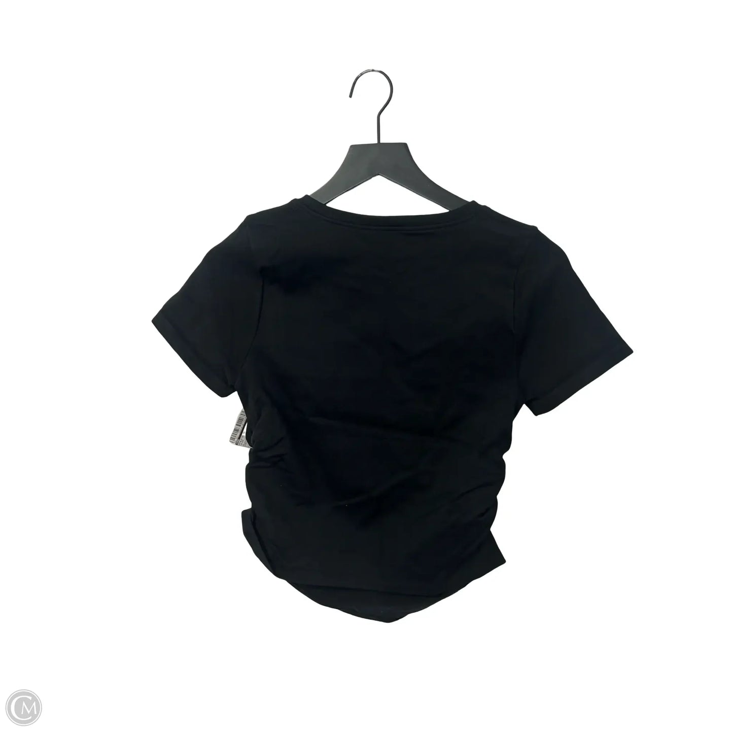 Athletic Top Short Sleeve By Oqq In Black, Size: L