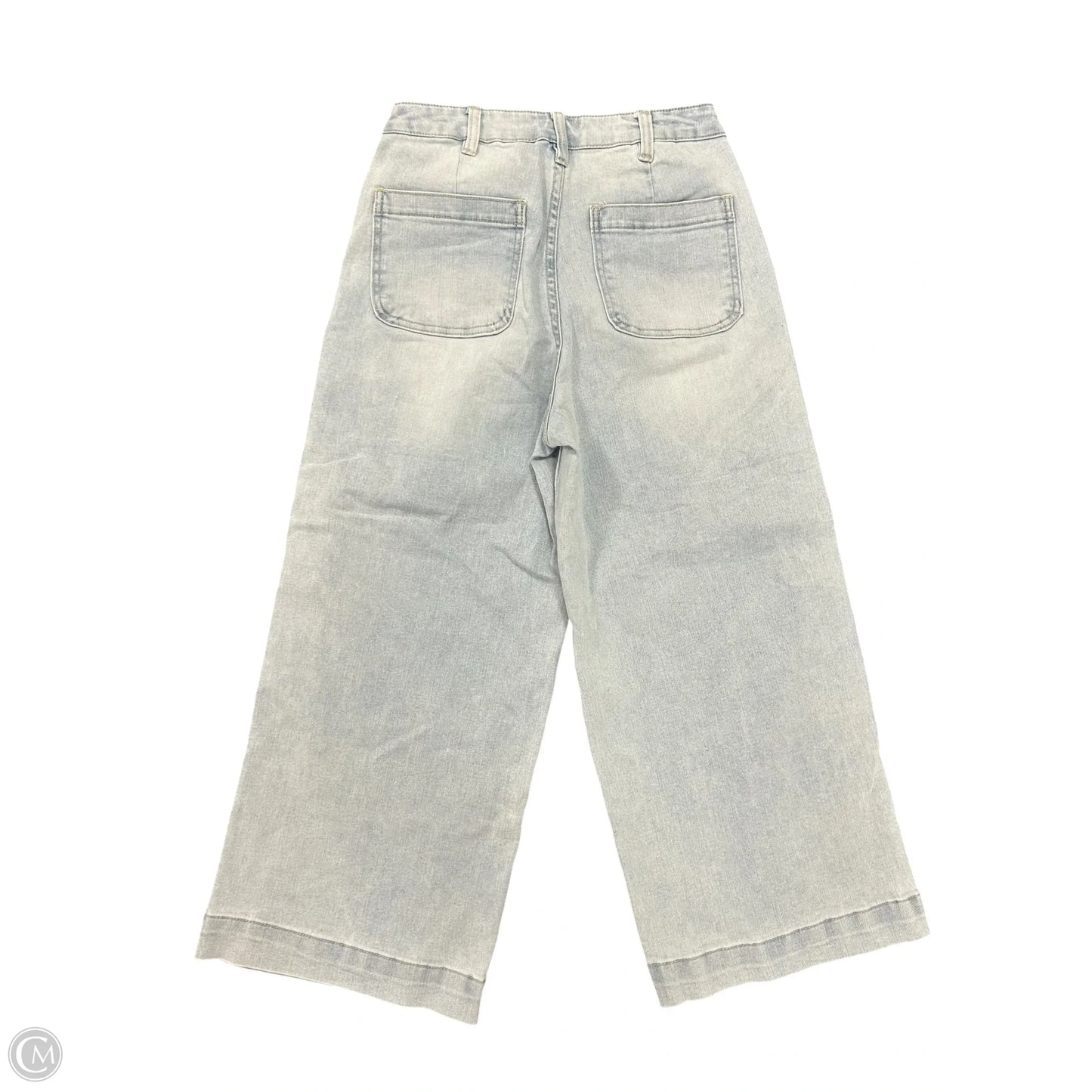 Jeans Cropped By Oat In Blue Denim, Size: 4