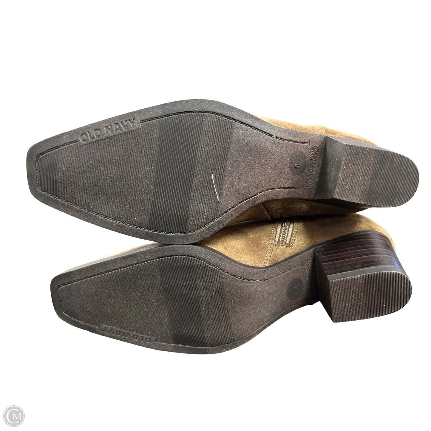 Boots Ankle Heels By Old Navy In Tan, Size: 6