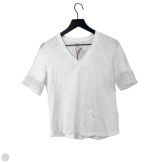 Top Short Sleeve By Chicos In White, Size: S
