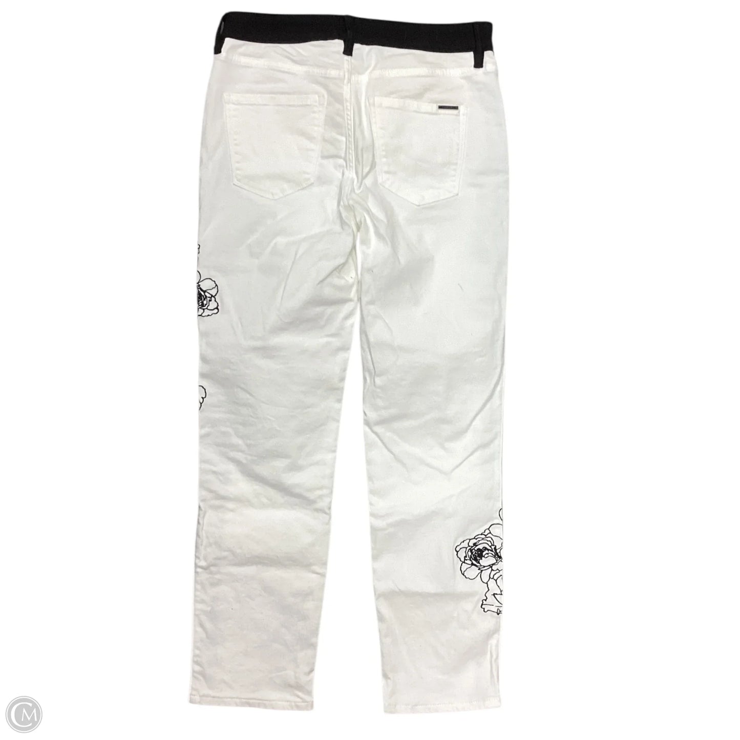 Jeans Straight By White House Black Market In White Denim, Size: 4