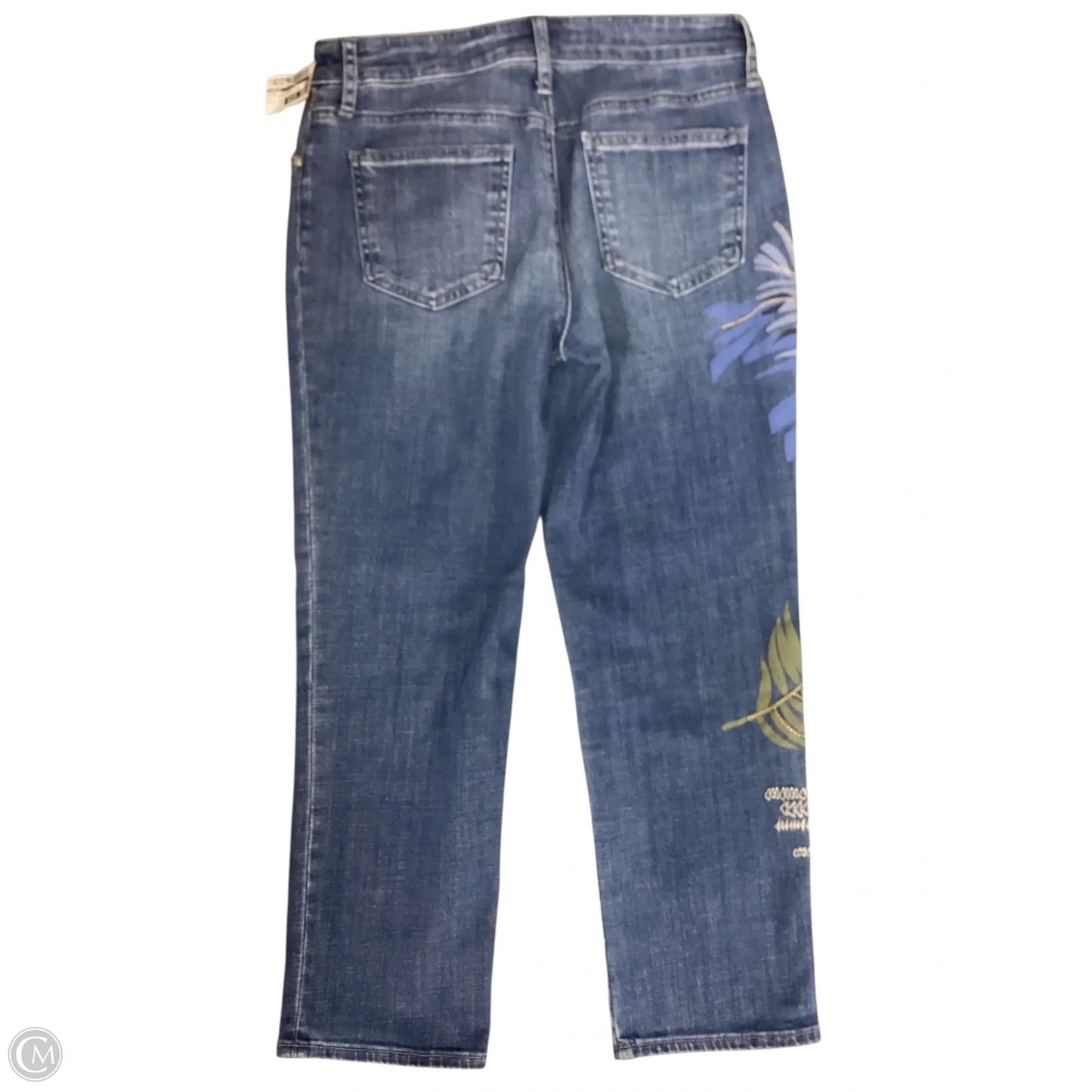 Jeans Straight By Chicos In Blue Denim, Size: 2