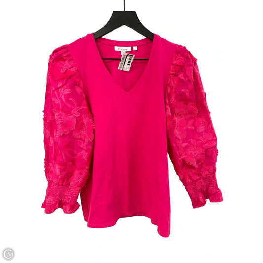 Top Long Sleeve By Chicos In Pink, Size: S