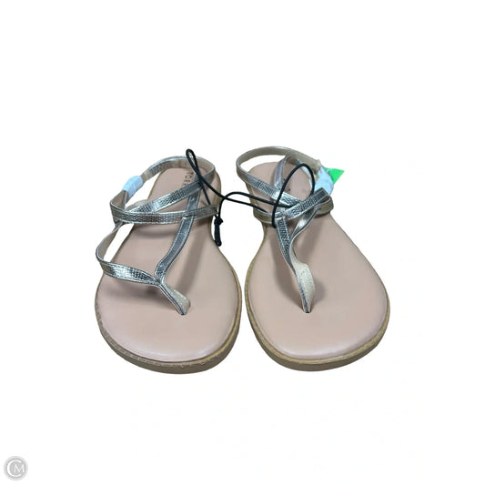 Sandals Flats By Torrid In Gold, Size: 10