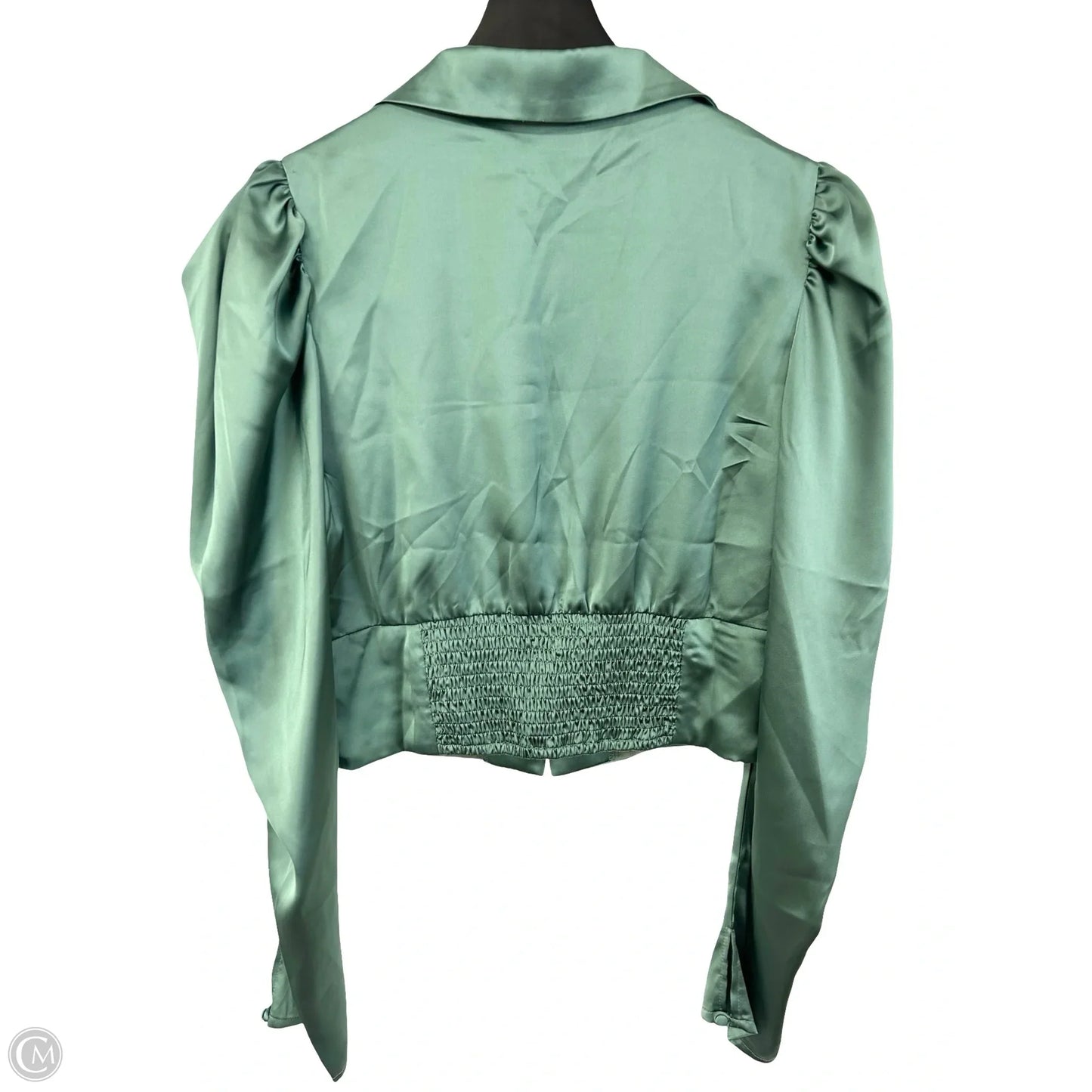 Blouse Long Sleeve By Lumiere In Green, Size: L