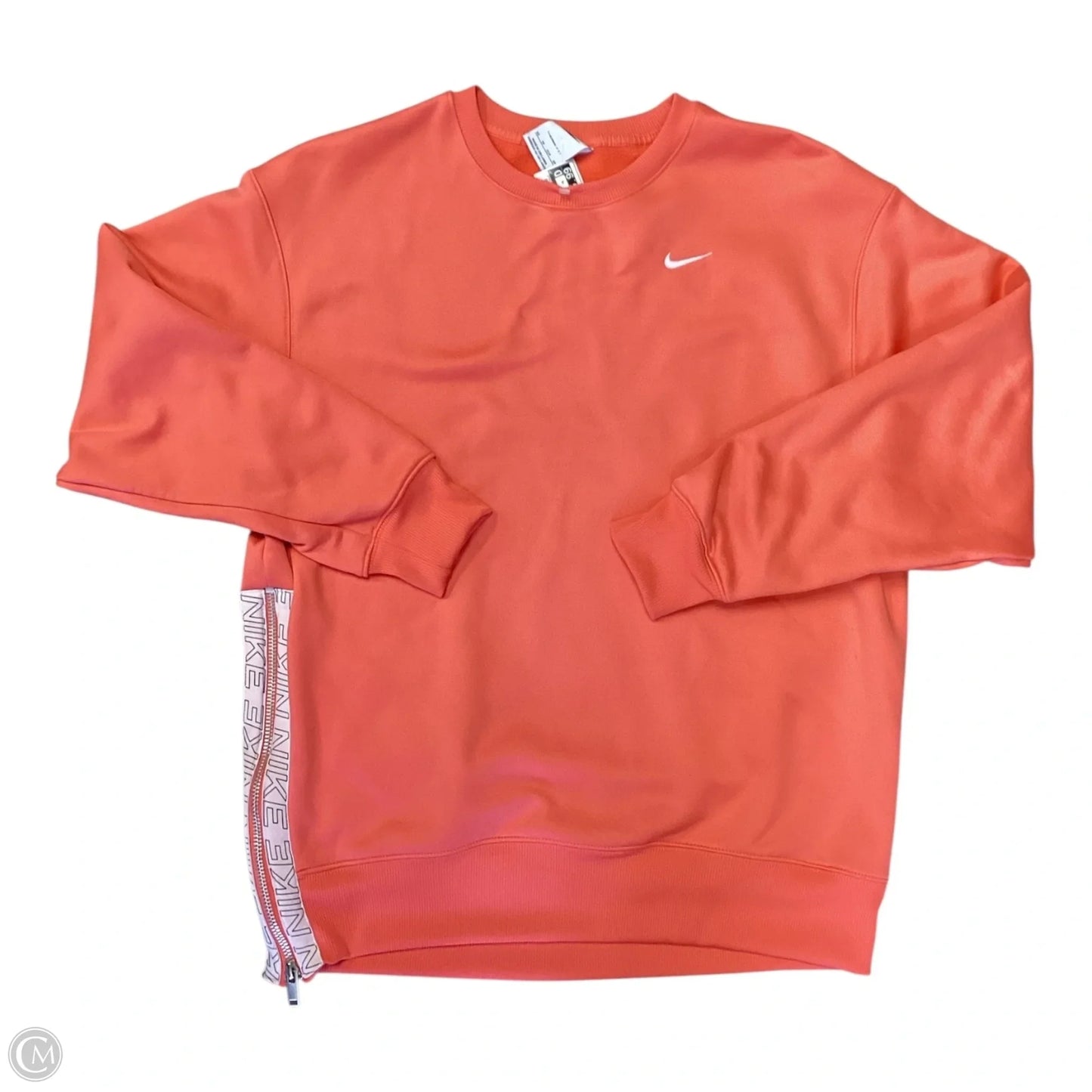 Sweatshirt Crewneck By Nike Apparel In Coral, Size: Xs