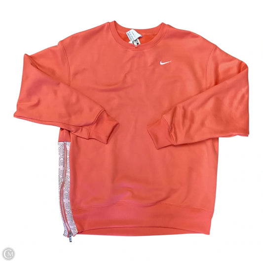 Sweatshirt Crewneck By Nike Apparel In Coral, Size: Xs