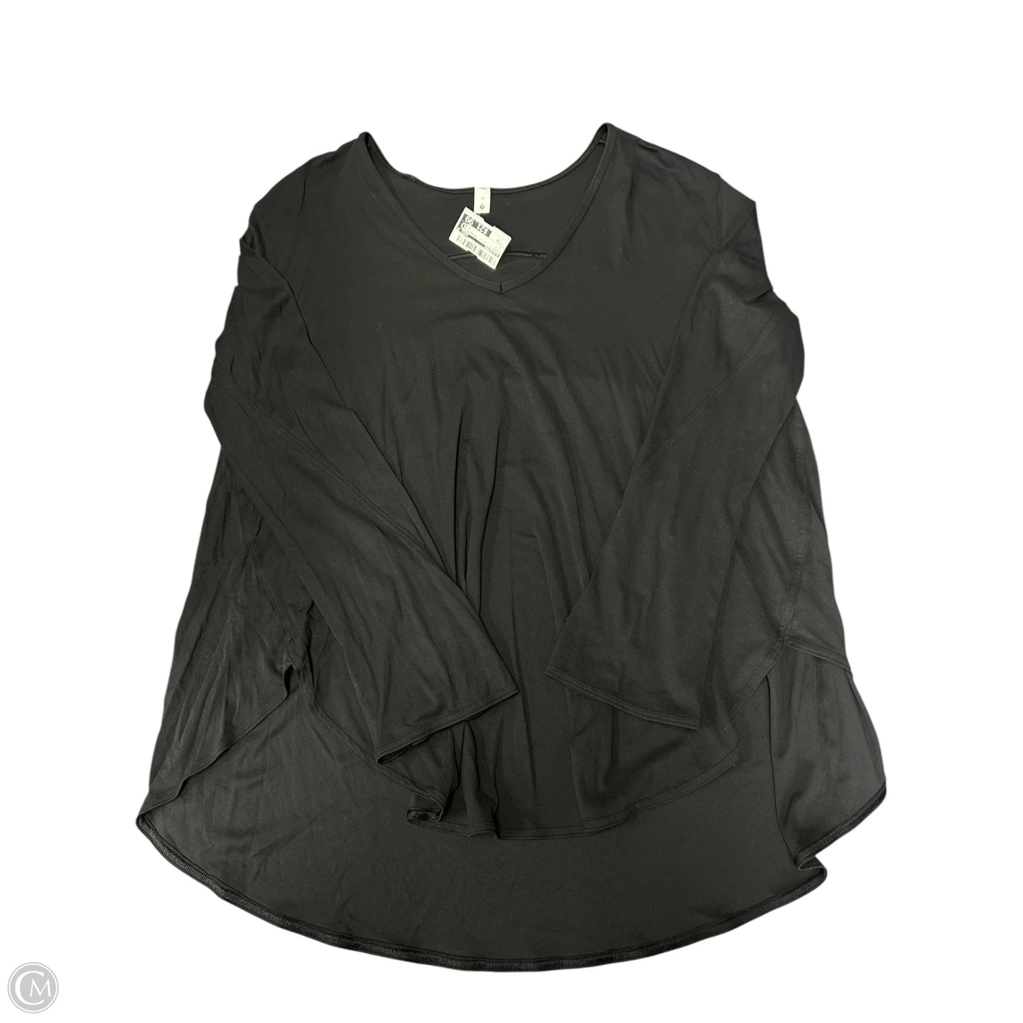 Athletic Top Long Sleeve Crewneck By Lululemon In Black, Size: 10
