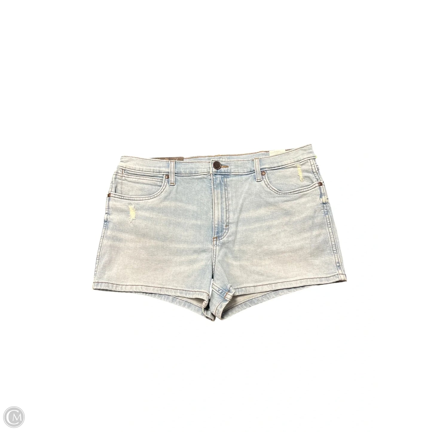 Shorts By Wrangler In Blue Denim, Size: 16