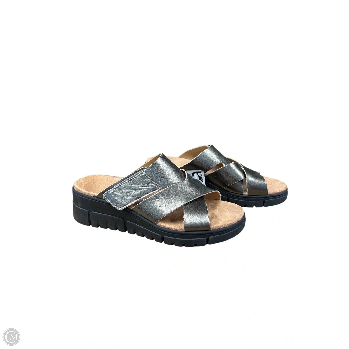 Sandals Heels Wedge By Vionic In Bronze, Size: 10