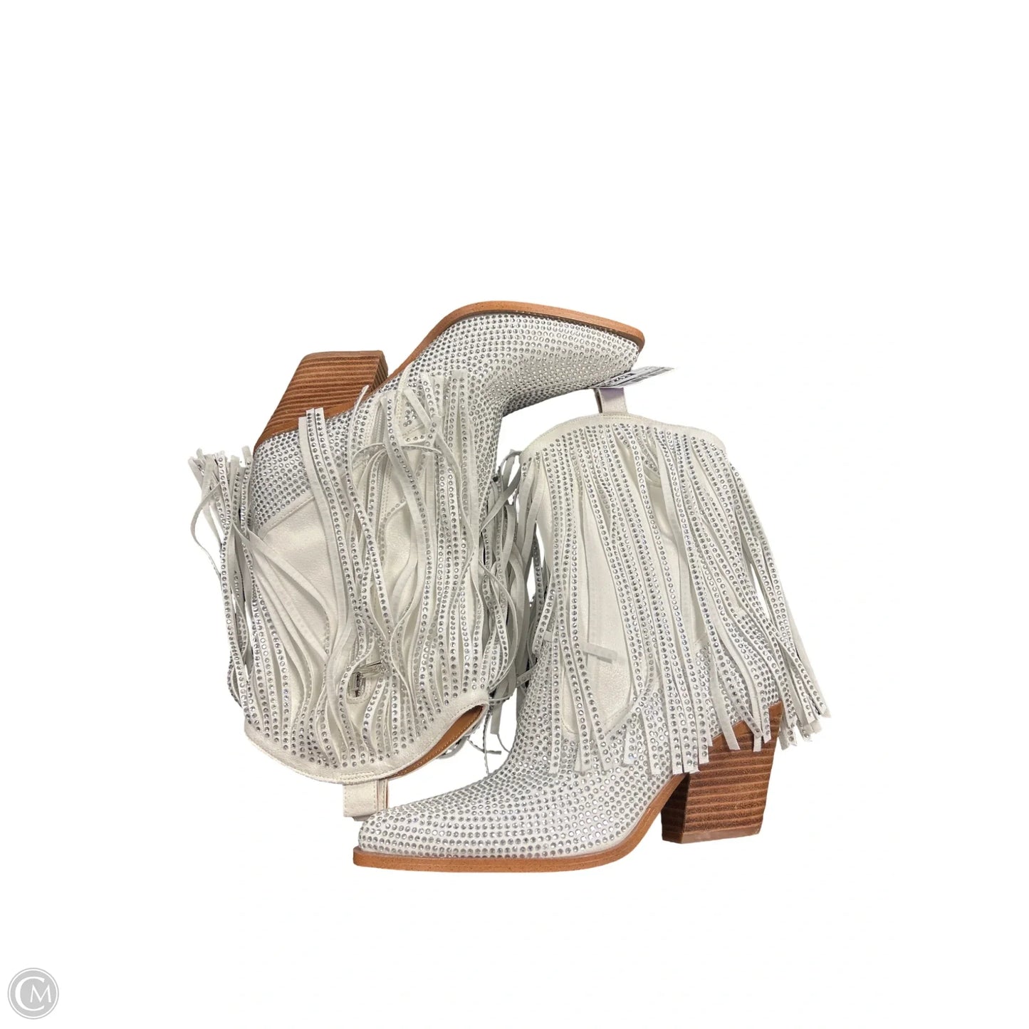 Boots Western By Jessica Simpson In White, Size: 8