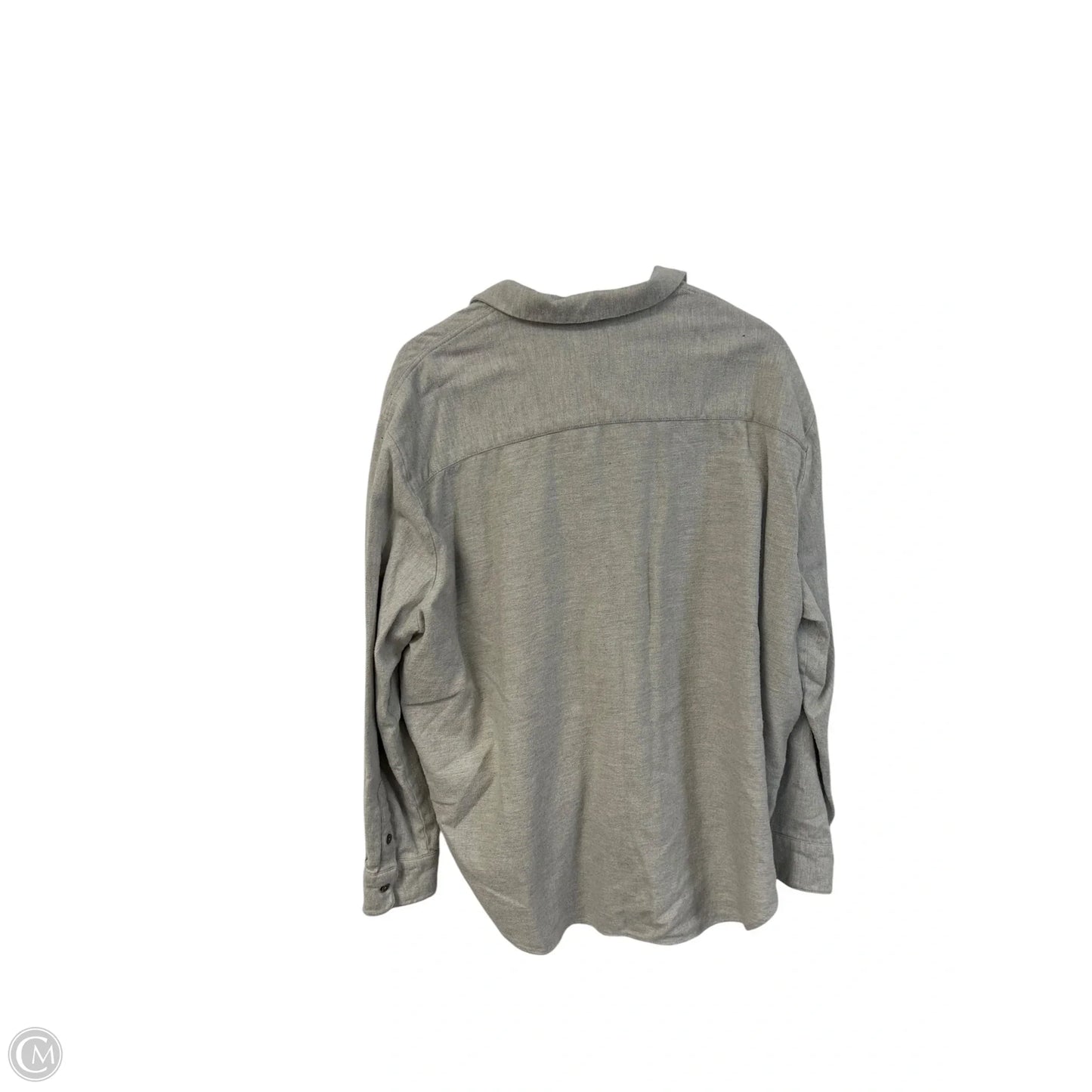 Blouse Long Sleeve By Madewell In Grey, Size: Xxl