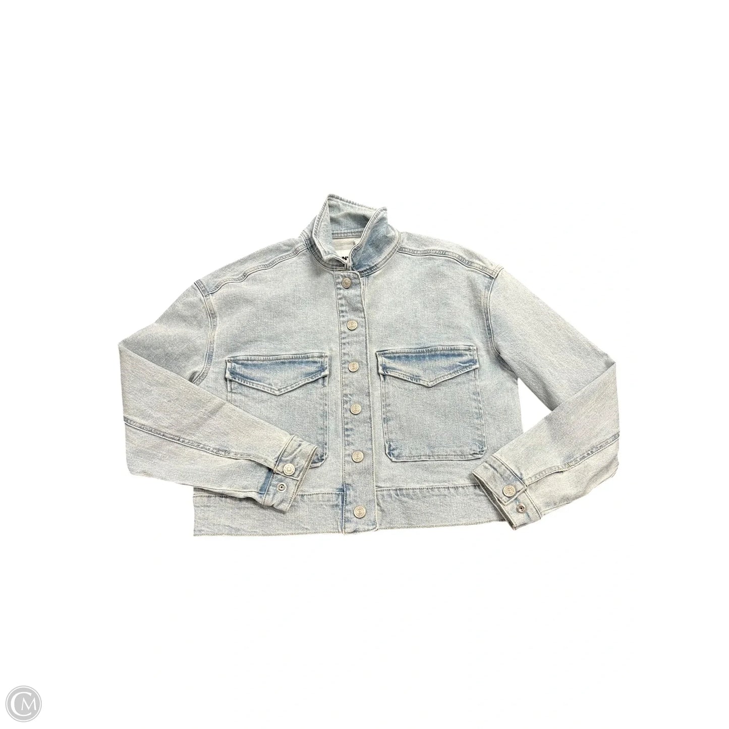 Jacket Denim By Dkny In Blue Denim, Size: S