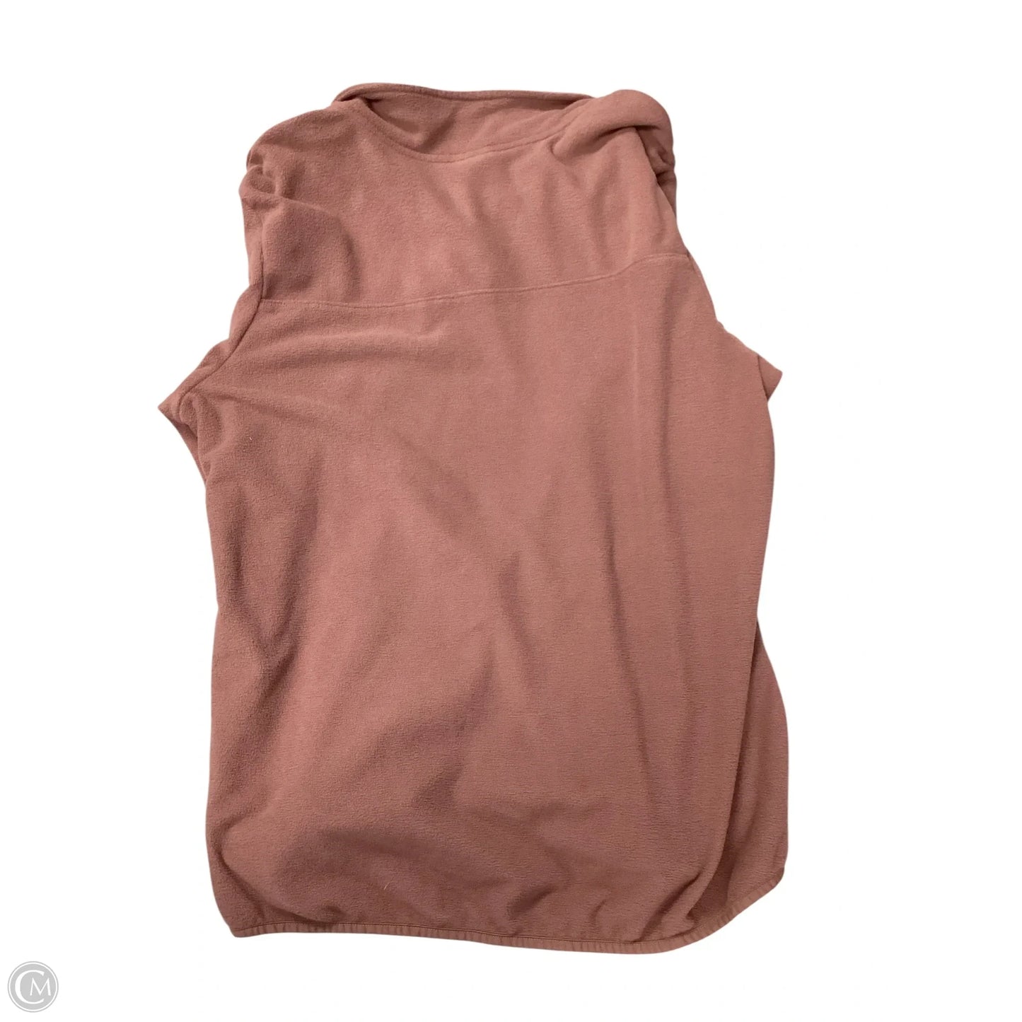 Athletic Top Long Sleeve Collar By The North Face In Mauve, Size: Xl
