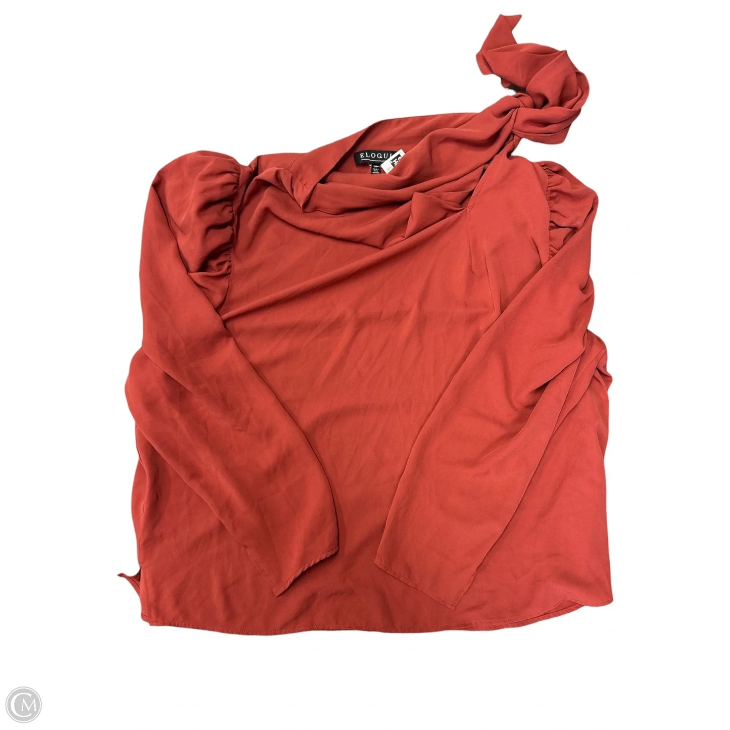 Blouse Long Sleeve By Eloquii In Orange, Size: 20