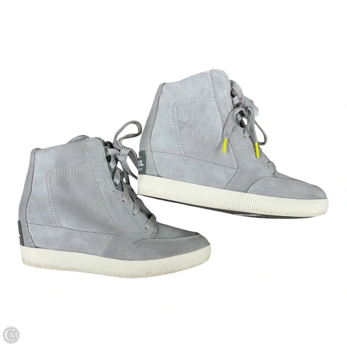Boots Ankle Heels By Sorel In Grey, Size: 7