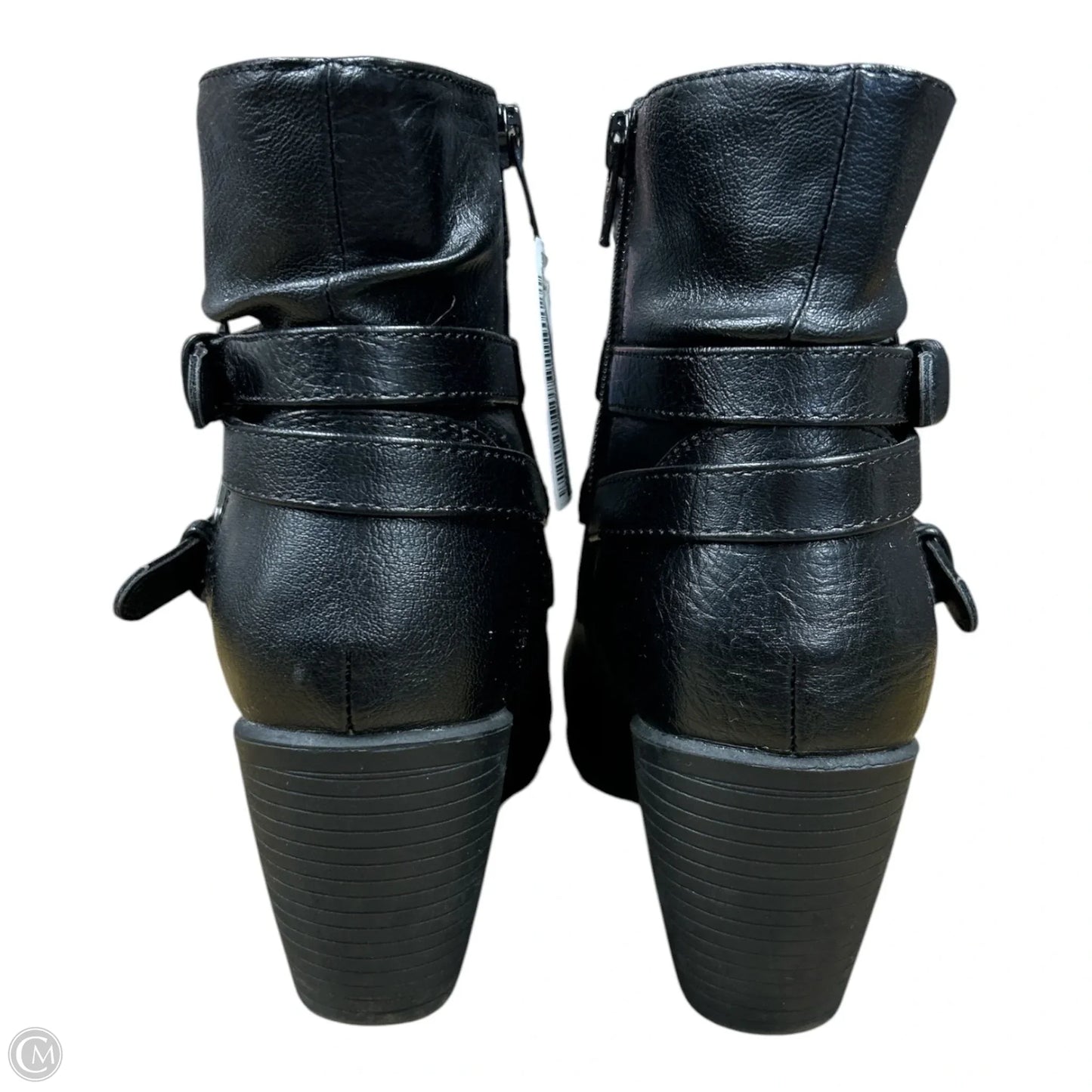 Boots Ankle Heels By Croft And Barrow In Black, Size: 7