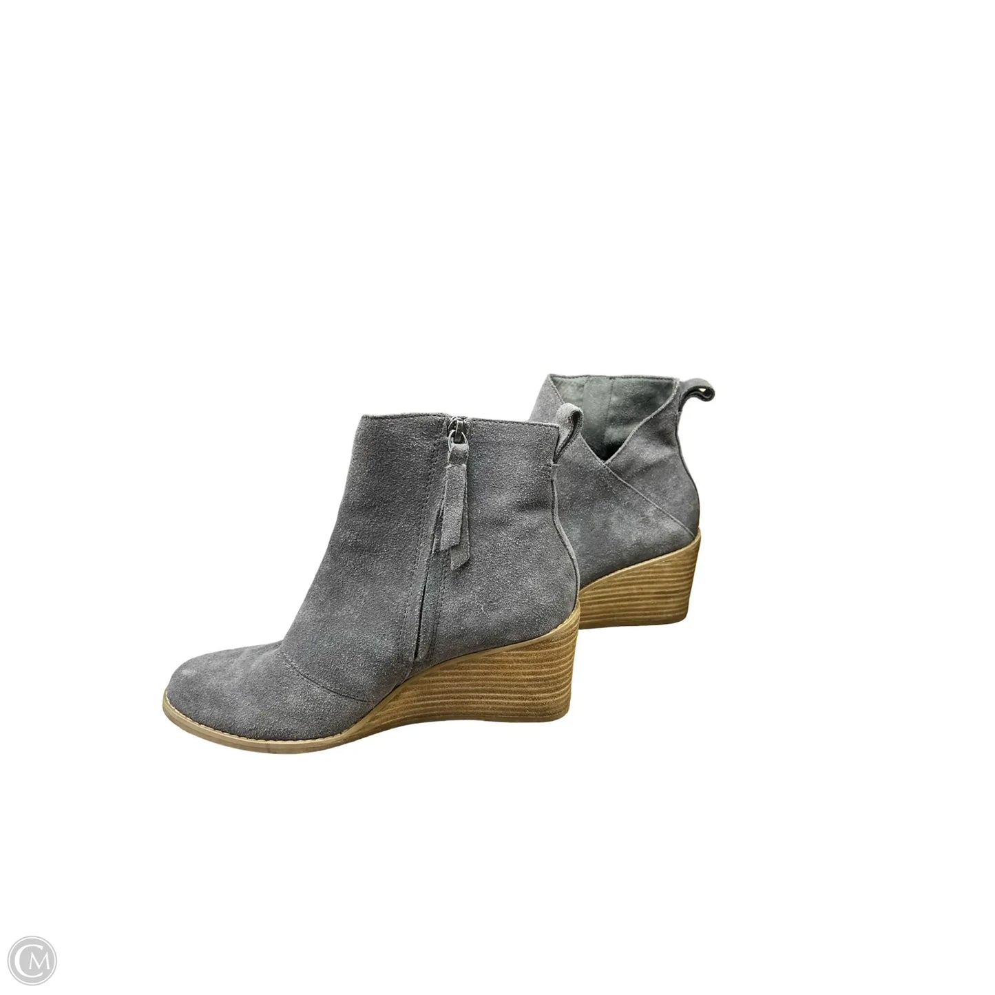Boots Ankle Heels By Toms In Grey, Size: 8