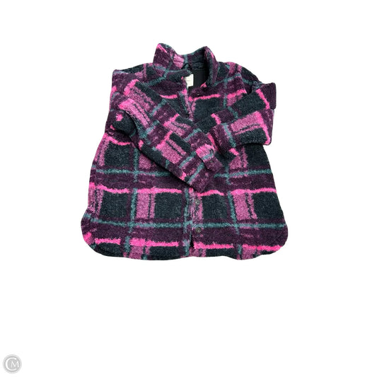 Jacket Faux Fur & Sherpa By Thread And Supply In Pink & Purple, Size: 3x
