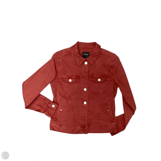 Jacket Denim By Liverpool In Red Denim, Size: S