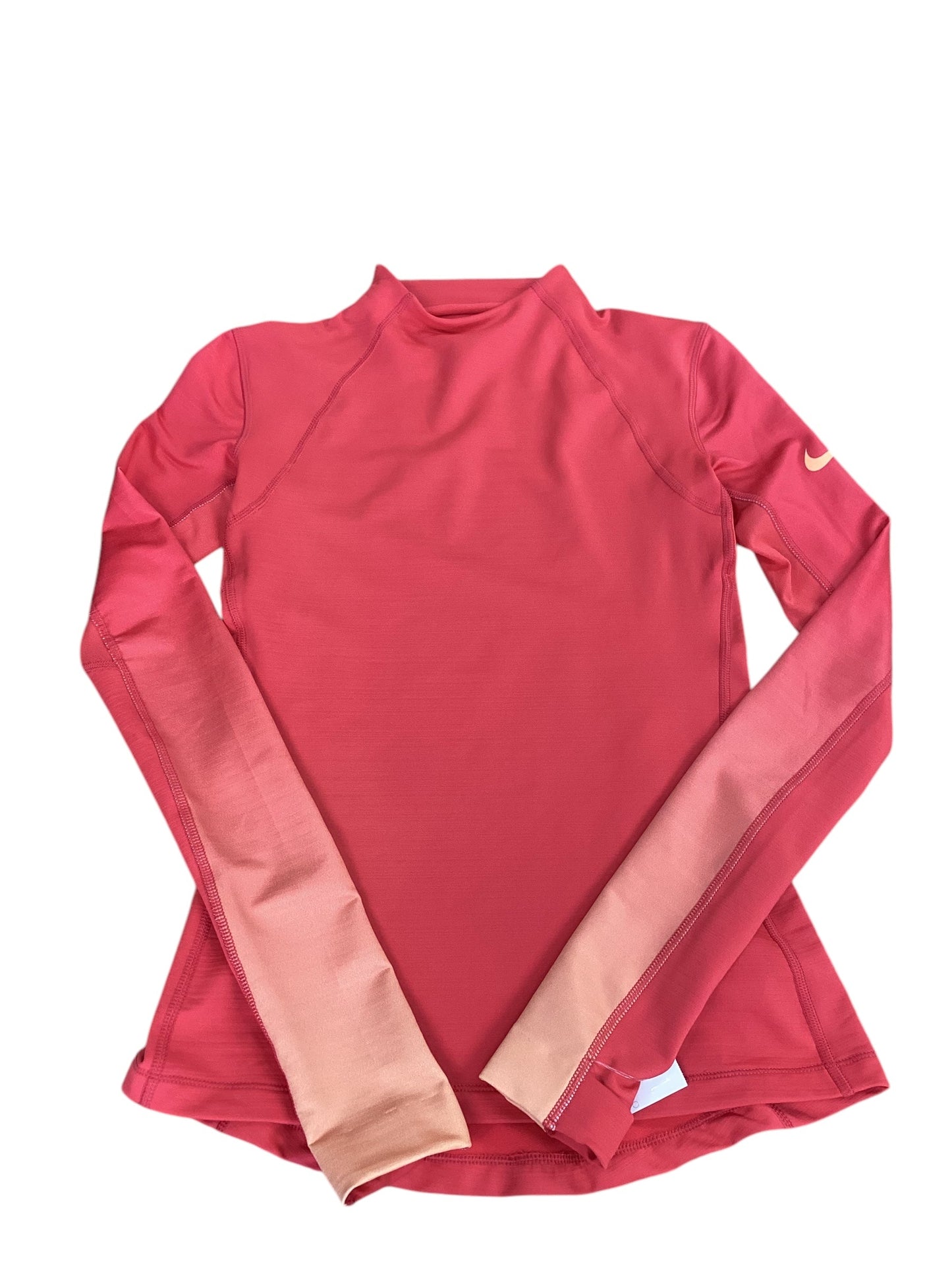 Athletic Top Long Sleeve Crewneck By Nike Apparel In Pink, Size: Xs