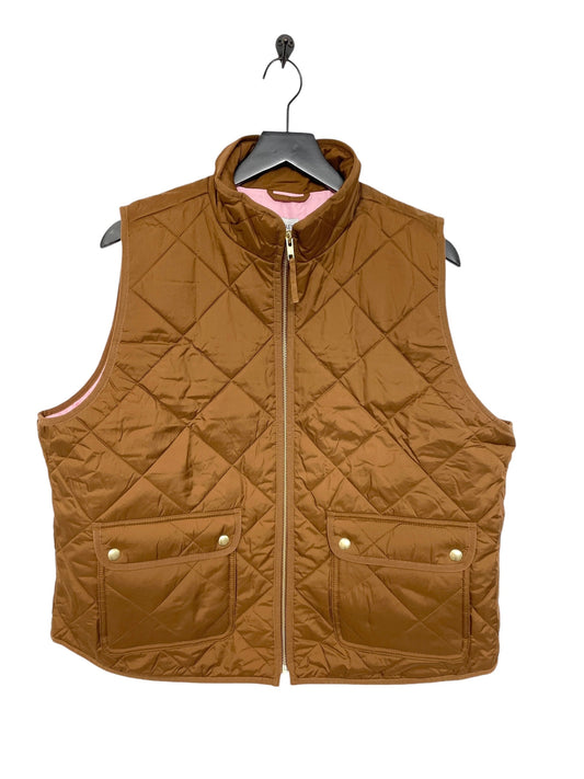 Vest Puffer & Quilted By J. Crew In Brown