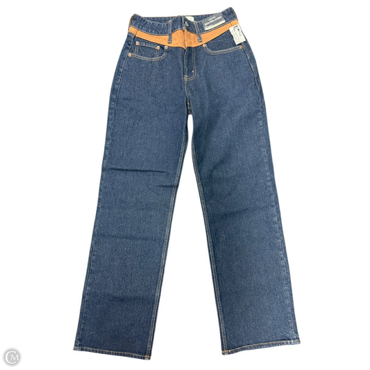 Jeans Straight By Abercrombie And Fitch In Blue Denim, Size: 4