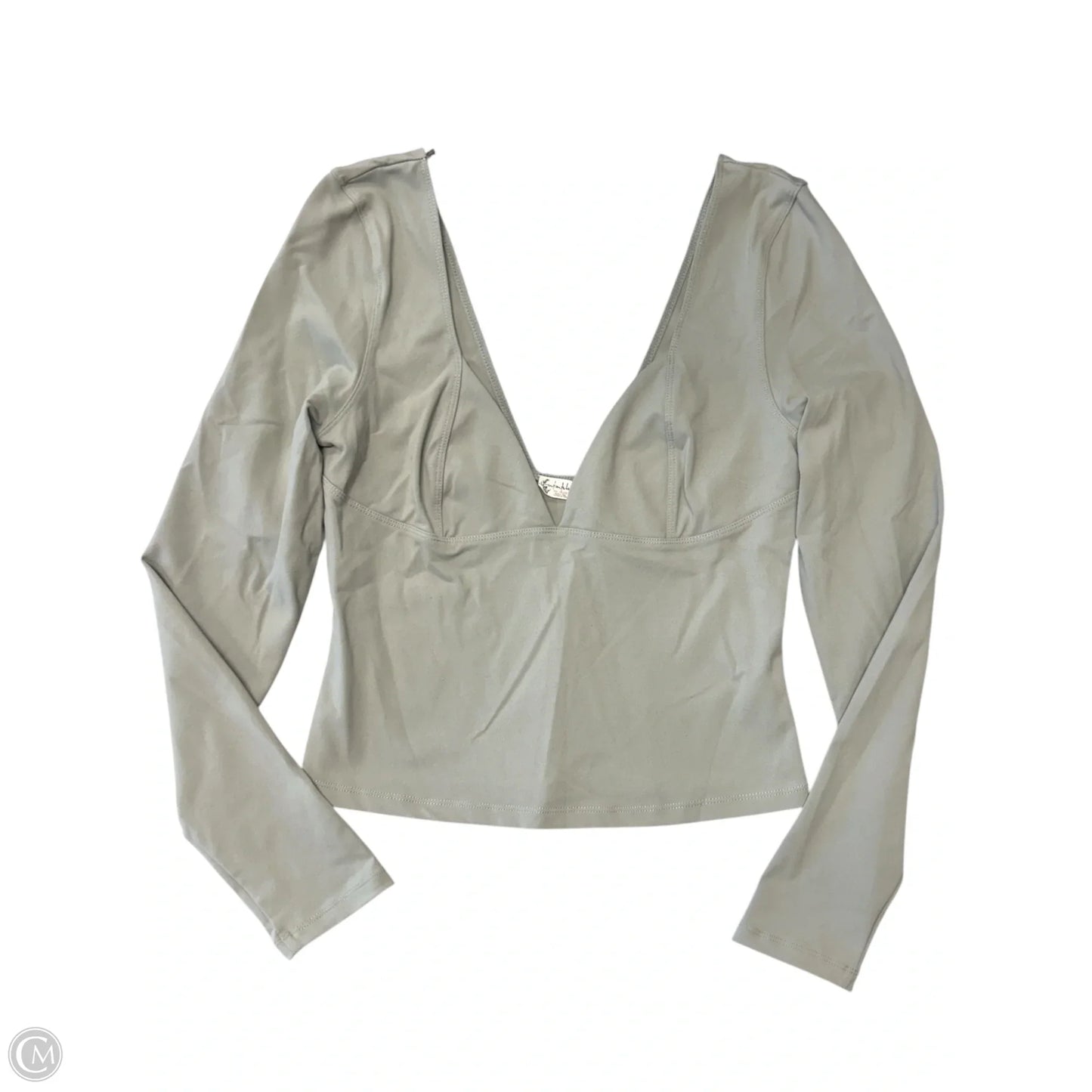 Top Long Sleeve Basic By Free People In Beige, Size: M