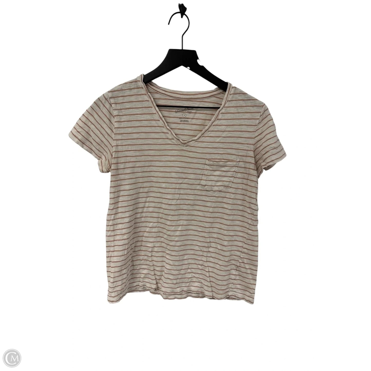 Top Short Sleeve Basic By Universal Thread In Striped Pattern, Size: M